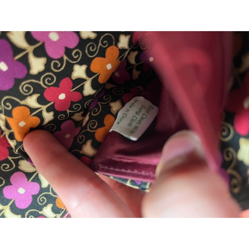 Vera Bradley Patchwork Floral Quilted Envelope Clutch Wallet Multi Color Paisley - Picture 8 of 10
